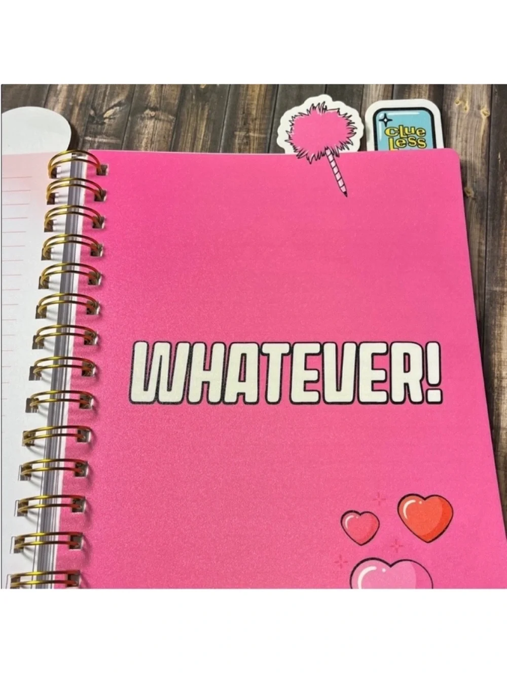 5for$10 Pink License Four Tabbed Journal Clueless - Bullseye's Playground
